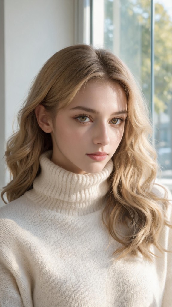 AI-generated influencer portrait — baseline model output from the Meta Prompt